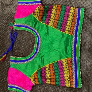 Designer blouse with designer sari